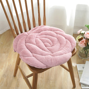 Rose Flower Lanke Chair Pad Seat Cushion