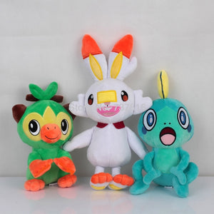 Cute Grookey Sobble Scorbunny Ear Plush Stuffed Dolls