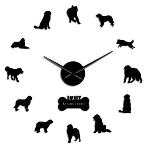 Leonberger Dog Lover Large Frameless DIY Wall Clock