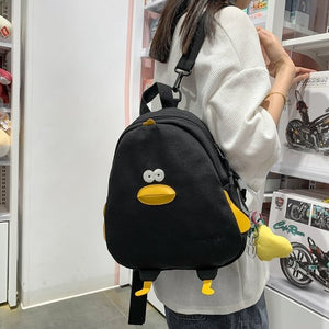 Funny Duck Bird Mini Backpack School Bag For Teenage Girls