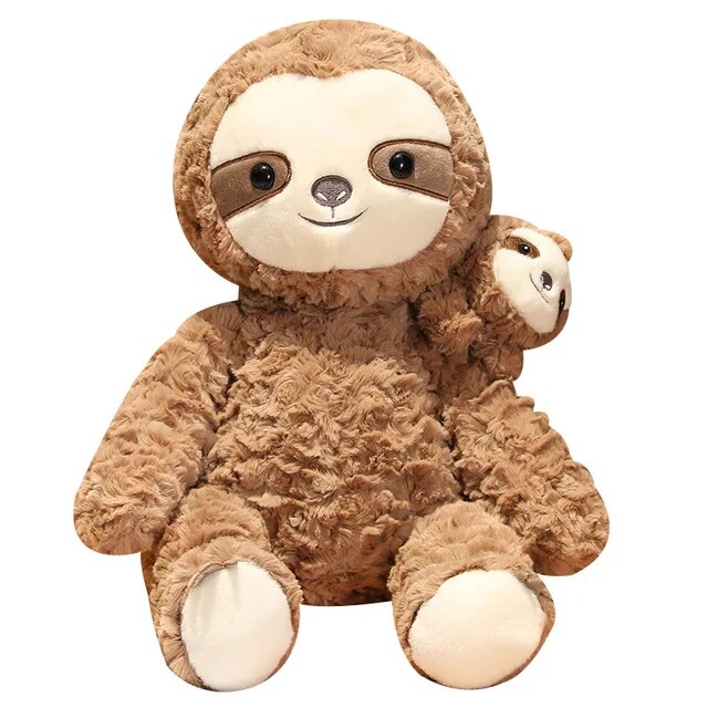 Lovely Cartoon Mother and Kids Sloth 40cm Soft Plush Stuffed Doll