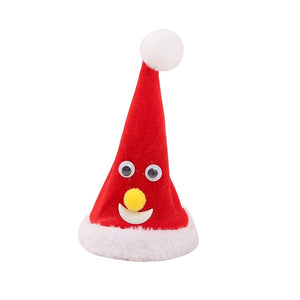 Funny Christmas Electric Swing Singing Santa Hats Party Props Decoration