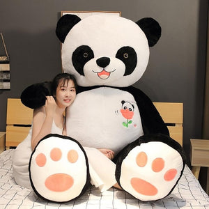 Cartoon Giant Panda Bear Stuffed Plush Doll Pillow Gifts