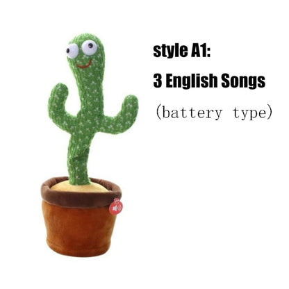 Funny Dancing Cactus Plush Electronic Toy for Kids