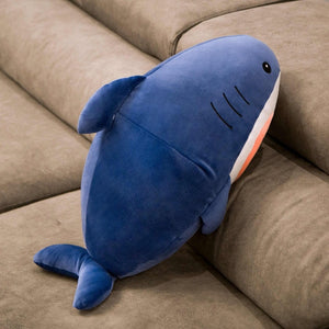 Cute Cuddly Huggable Cat Shark Plush Stuffed Toys Pillow