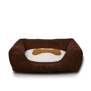 Soft Corduroy Bed for Small Medium Pet Dog