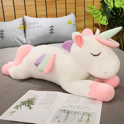 Extra Large Colorful Unicorn Super Soft Stuffed Plush Pillow Dolls