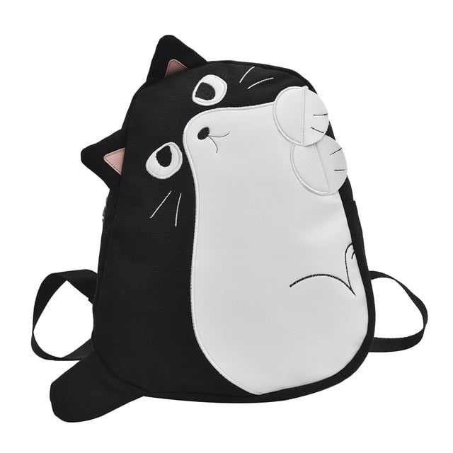 black cat pink backpack comic｜TikTok Search