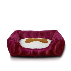 Soft Corduroy Bed for Small Medium Pet Dog