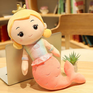 Cute Cartoon Princess Mermaid Girl Soft Plush Stuffed Pillow Doll Birthday Gift