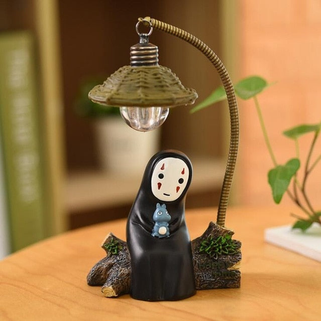 No Face Faceless Spirited Away Figures Model LED Night Light Lantern Lamp