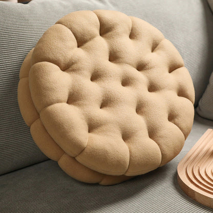 Biscuit Cookie Stuffed Plush Doll Pillow Cushion Chair Seat Pad