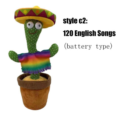 Funny Dancing Cactus Plush Electronic Toy for Kids