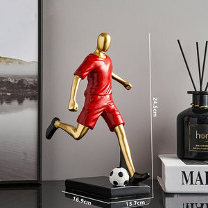 Sport Soccer Football Character Resin Model Statues Sculptures