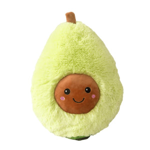 Cute Avocado Fur Plush Stuffed Cushion Pillow Doll