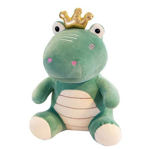 Cartoon Crown Crocodile Plush Stuffed Pillow Doll  Toy