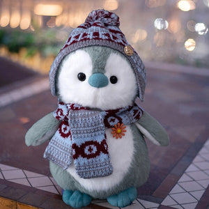 Lovely Penguin with Scarf Soft Plush Stuffed Doll Birthday Gift