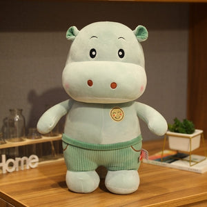 Cartoon Baby Hippopotamus Elephant Soft Plush Stuffed Pillow Doll Toy