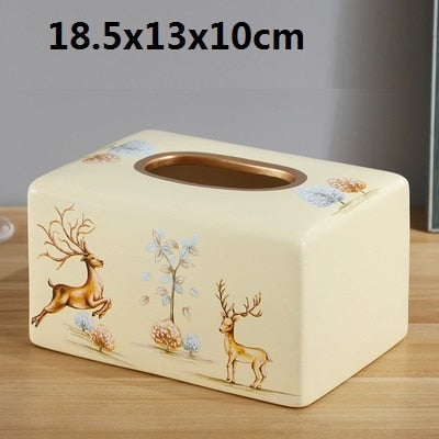 Beautiful Elegant Luxury Ceramics Tissue Box Holder