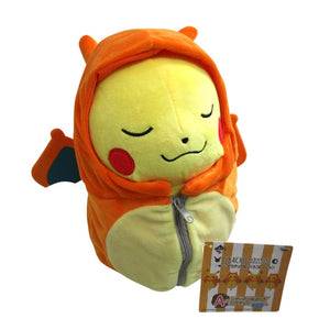 Anime Cosplay Pikachu in Pokemon Suit 8Inch Plush Stuffed Doll