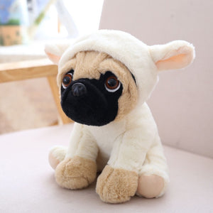 Baby Animals Pug Dog Cosplay Plush Stuffed Dolls