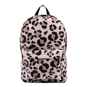 Leopard Water Resistant Backpack School Bag