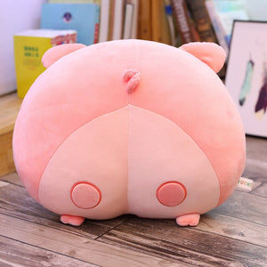 Cute Cat Pig Corgi Dog Butt Plush Cushion Pillow Doll