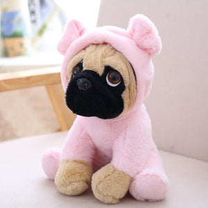 Baby Animals Pug Dog Cosplay Plush Stuffed Dolls