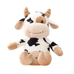 Cartoon Milk Cow Stuffed Plush Pillow Doll
