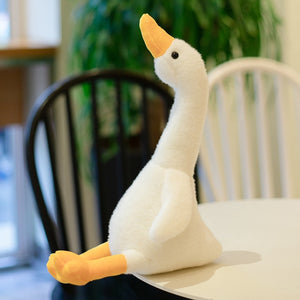 Lovely Duck Swan Fluffy Plush Stuffed Doll Huggable Pillow Gift