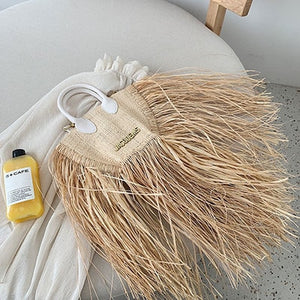 Luxury Tassel Straw Rattan Weave Handbags shoulder Bags