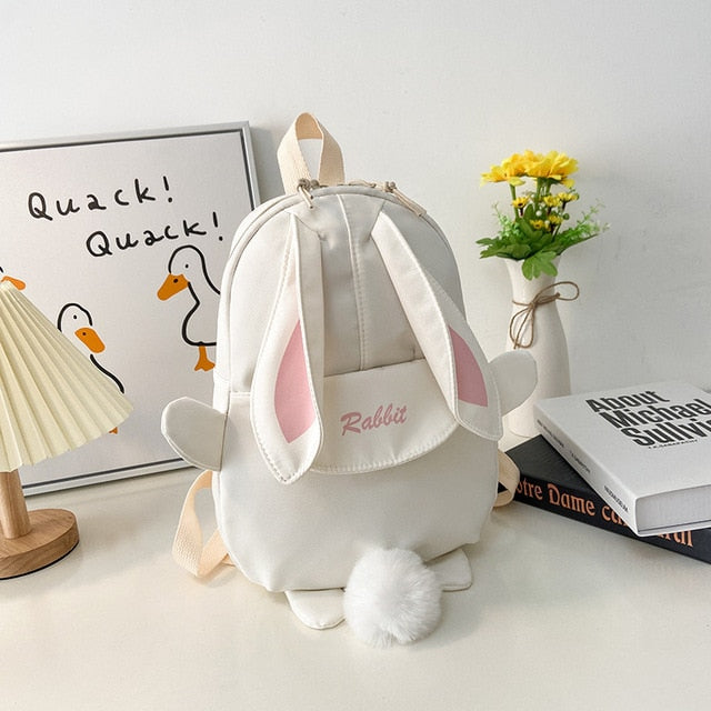 Cute Bunny Rabbit Long Ears 20L Children School Book Bag Backpack