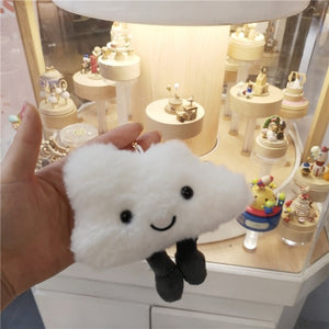 Cute Appease Star Moon Cloud Plush Doll Stuffed Keychain