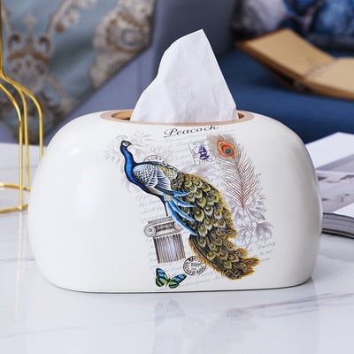 Beautiful Elegant Luxury Ceramics Tissue Box Holder - MsHormony