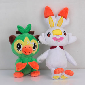 Cute Grookey Sobble Scorbunny Ear Plush Stuffed Dolls