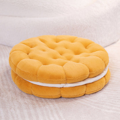 Biscuit Cookie Stuffed Plush Doll Pillow Cushion Chair Seat Pad