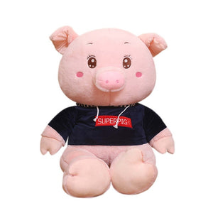 Cute Happy Giant Fatty Pig Large Plush Stuffed Doll Gift
