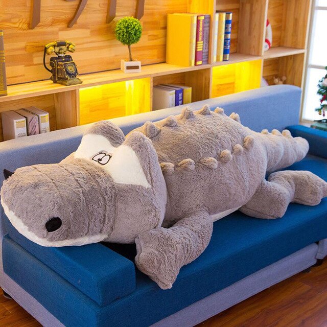 Large Size Sleeping Crocodile Doll Pillow Plush Toy