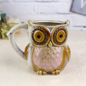 Vintage Xmas Owl Mugs Ceramic  Coffee Mug Milk Tea Cup