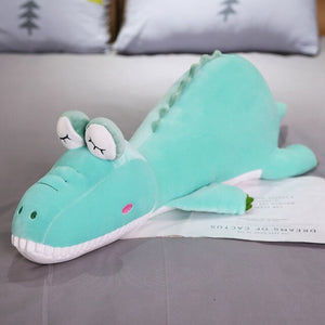 Sleeping Long Dinosaur Crocodile Elephant Pillow Bolster Plushie Doll