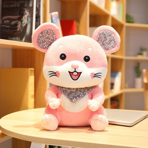 Smile Scarf Mice Mouse Plush Soft Stuffed Doll Gift