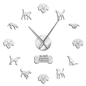 American Foxhound Large Frameless DIY Wall Clock Dog Lover Gift