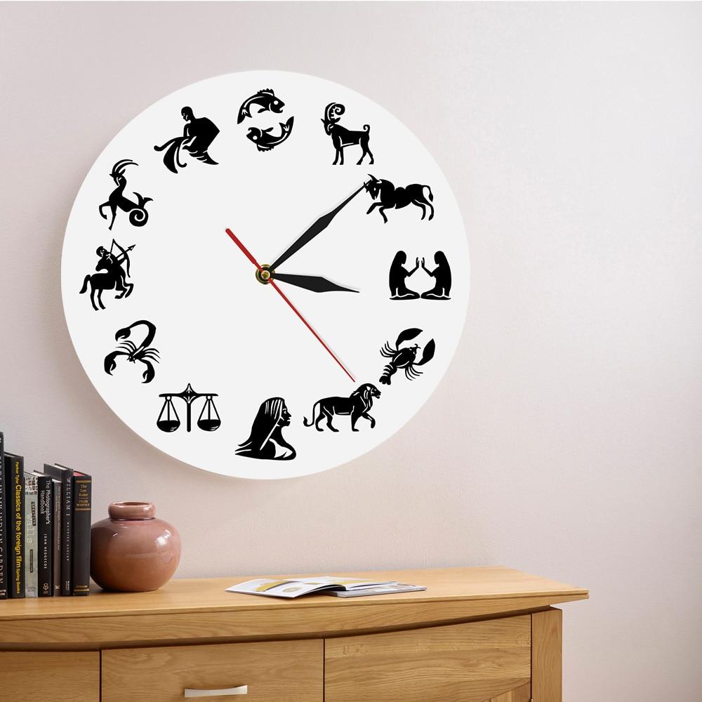 Wall Clocks - Astrology Art Zodiac Sign Wall Watch Clock Gift