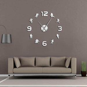 Astronaut Outer Space Large Frameless DIY Wall Clock