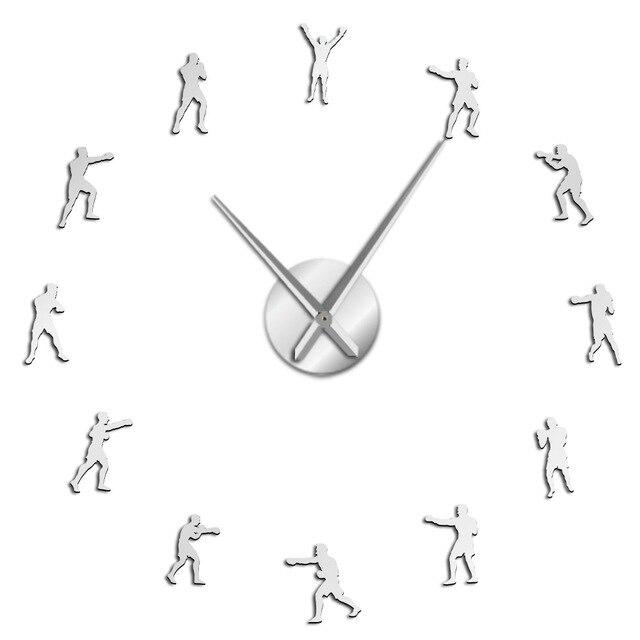 Wall Clocks - Boxing Fighting Gym Large Frameless DIY Wall Clock