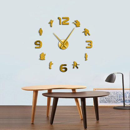 Firefighters Fire Soldiers Large Frameless DIY Wall Clock