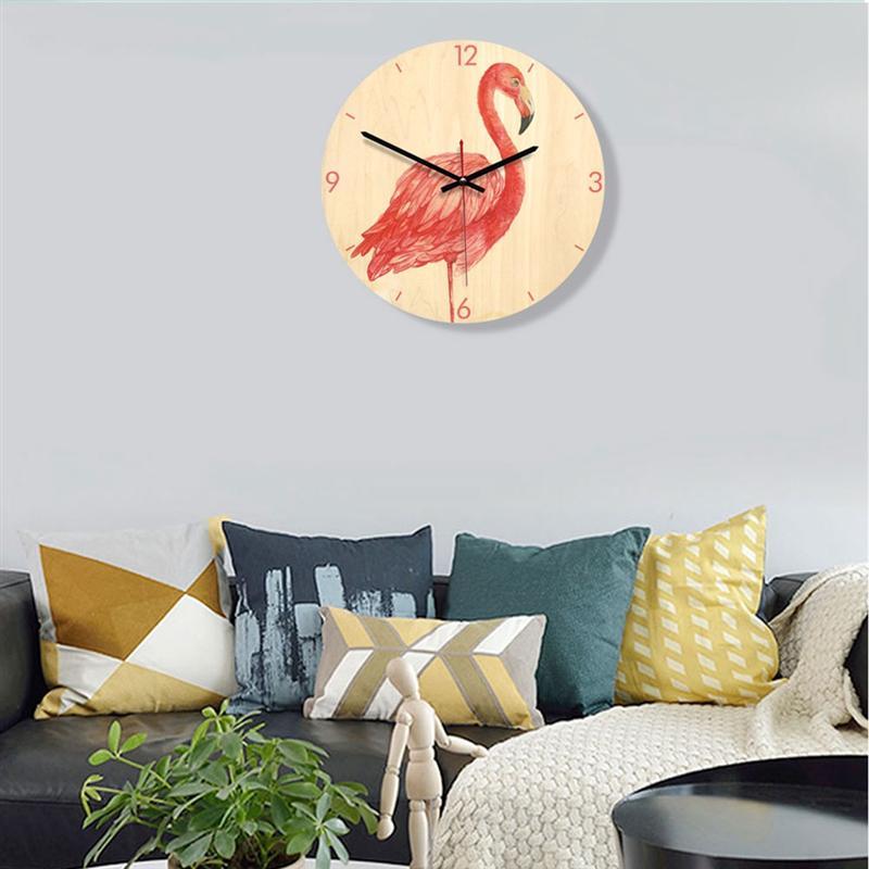 Wall Clocks - Flamingo Wooden Modern Wall Clocks