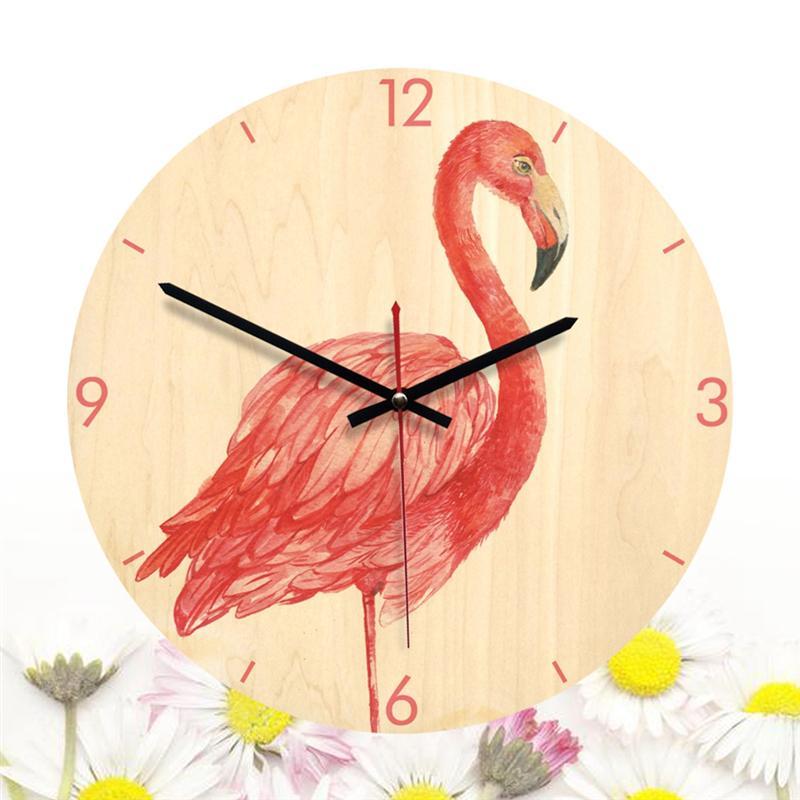 Wall Clocks - Flamingo Wooden Modern Wall Clocks