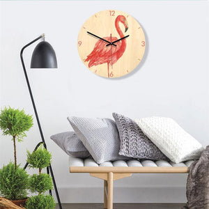 Wall Clocks - Flamingo Wooden Modern Wall Clocks
