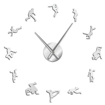 Wall Clocks - Hip Hop Contemporary Large Frameless DIY Wall Clock Dancer GIft